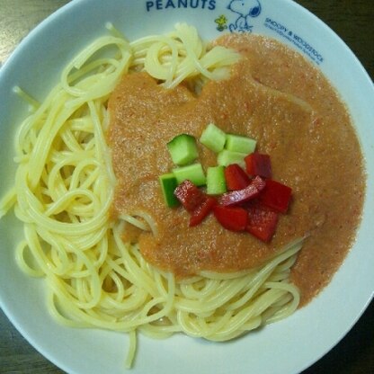 始めはウスターソースを入れずに食べていたのですが、パスタソースにするならやはり入れた方が味がしまる感じがしました♪ご馳走さまでした!!